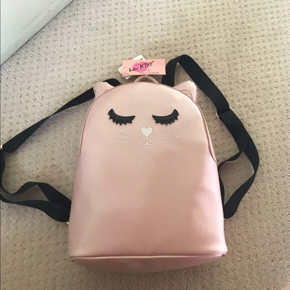 Cute pink cat face backpack new eyelashes!! - Picture 2 of 7